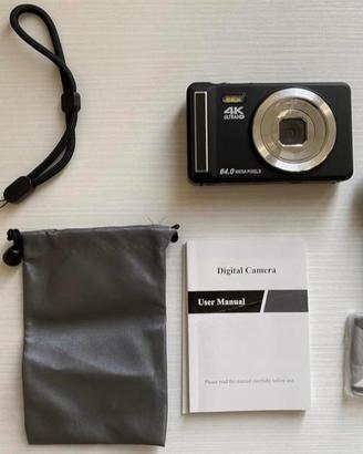 Mini fotocamera 4K 64MP con autofocus