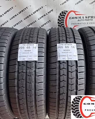 4 PNEUMATICI 205/65 R16C NEXEN INVERNALI SEMINUOVE