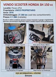 SCOOTER HONDA SH 150