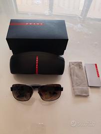 occhiali da sole uomo Prada linea rossa