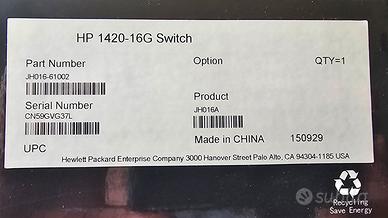 switch hp 1420-16G