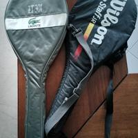 coppia custodie per racchette da tennis
