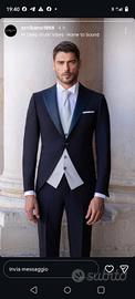 vestito sposo scribano privè tg 52 uomo blu 