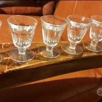 6 VECCHI BICCHIERI BICCHIERINI DA LIQUORE VINTAGE