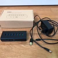 HUB USB A 3.0 AUKEY CON ALIMENTATORE