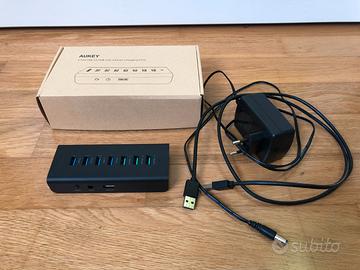 HUB USB A 3.0 AUKEY CON ALIMENTATORE