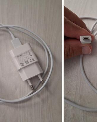Caricabatteria con cavetto micro USB-B