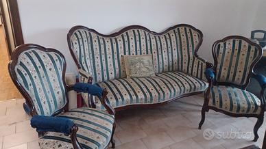 divano e 2 poltrone Luigi Filippo