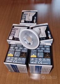 5 lampadine led gu10 dimmerabili 4000k