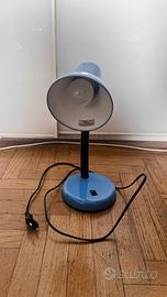 Lampada da tavolo vintage azzurra funzionante