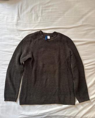 Maglioncino in cotone HM da uomo verde scuro