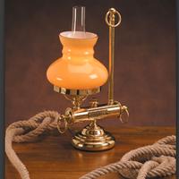 lampada stile 800 in ottone lucido 
