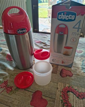 Portavivande Termico CHICCO Pappacalda - Inox con 