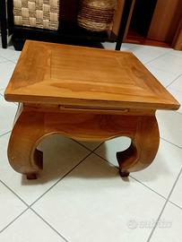 tavolino etnico in legno