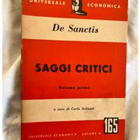 SAGGI CRITICI vol 1 e 2 De Sanctis