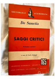 SAGGI CRITICI vol 1 e 2 De Sanctis