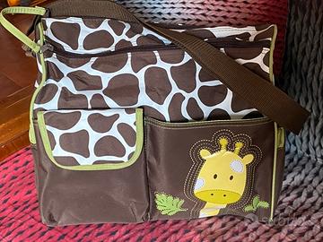 Borsa fasciatoio + astuccio e 4 posate prime pappe