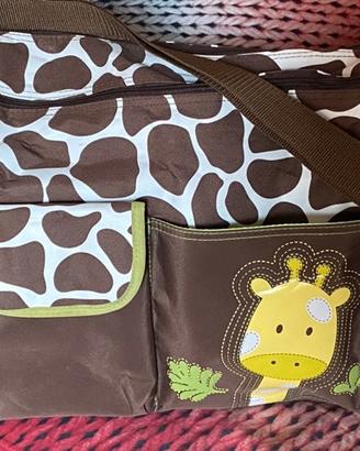 Borsa fasciatoio + astuccio e 4 posate prime pappe