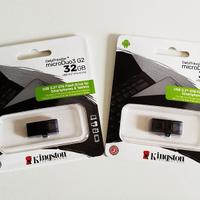 Lotto 2 chiavette USB da 32 GB sigillate