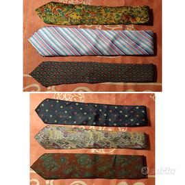 Lotto 6 Cravatte Vintage – Coveri, Ferretti