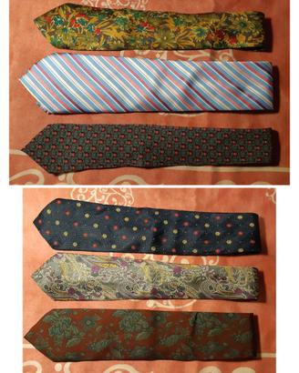 Lotto 6 Cravatte Vintage – Coveri, Ferretti