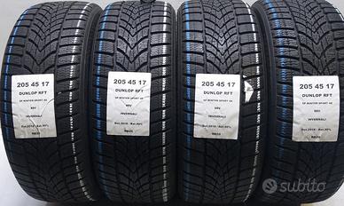 4 GOMME 205 45 17 DUNLOP RFT RB20