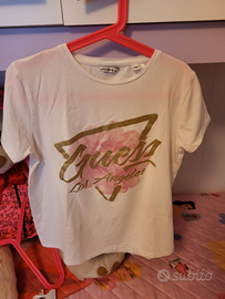 2 maglia tshirt maniche corte Guess bambina