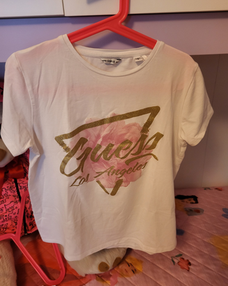 2 maglia tshirt maniche corte Guess bambina