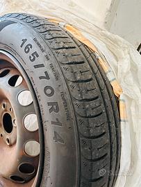 4 Gomme e cerchi misura  165/70 R14