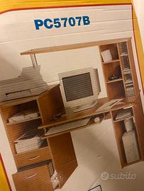 Scrivania porta pc nuova, ancora da montare