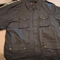 Tuta nera militare giacca e pantalone 4XL