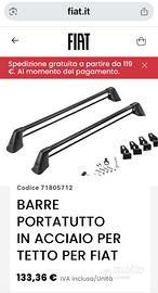 Barre portatutto per tutte le fiat a quattro porte