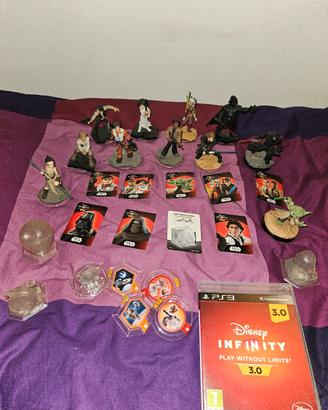 disney infinity ps3 lotto gioco + personaggi 