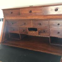 Antico Mobile Scrittoio Cassettiera Ribalta  900