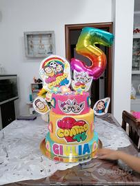 Torta per compleanni in tema di  Me contro Te