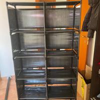 Libreria smontabile in plastica 5 ripiani