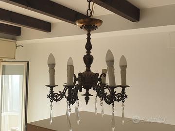 Antico Lampadario del 900 RESTAURATO 