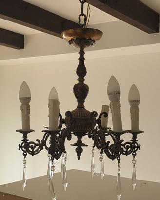 Antico Lampadario del 900 RESTAURATO 