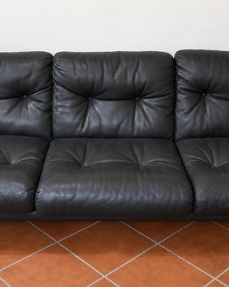 Divano Coronado B&B Italia pelle nera