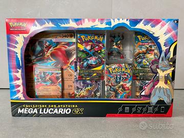 Mega Lucario EX Collezione Pokemon Sigillata Nuova
