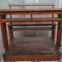 Banco scuola vintage anni 30' antico in legno