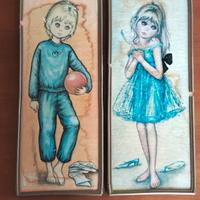 Idylle Falconi quadri quadretti vintage 60-70