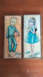 Idylle Falconi quadri quadretti vintage 60-70