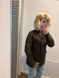 Woolrich PARKA lungo donna S Dark green