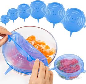 Coperchi Elasticizzati in Silicone - 6 pezzi