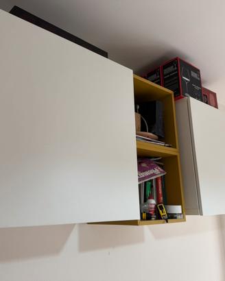 Doppio scaffale pensile + tavolo 6 persone