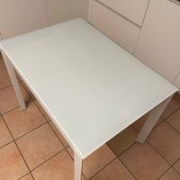 Tavolo in vetro 100x70 allungabile 140