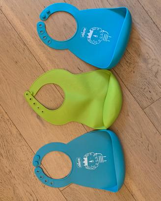 Bavaglini silicone chicco easy roll