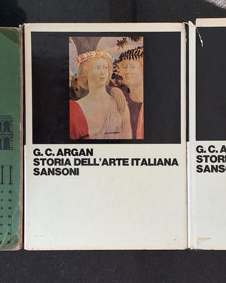 MANUALE DI STORIA DELL'ARTE ITALIANA DI G.C. ARGAN