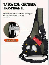 zaino fotografico mono spalla impermeabile 